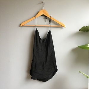 🚫 Modified Vintage Silk Halter Camisole